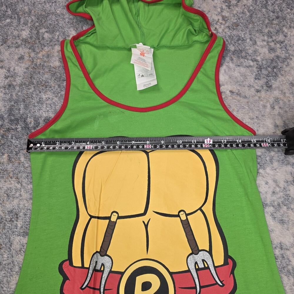 Rubie's Dress Womens Medium Green Raphael Tank Hooded Nickelodeon TMNT Costume - Picture 3 of 8